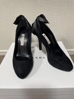 DIANA パンプス ブラック リボン 22cmのサムネイル