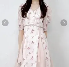 【野口衣織ちゃん着用】dazzlin マチラッフルフラワープリントワンピース 野口衣織ちゃん着用】dazzlin マチラッフルフラワープリントワンピース