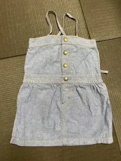 X-girl デニム風 ジャンパースカート 3T 90 95