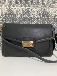 【美品】COLE HAAN コールハーン レザー ワンショルダーバッグ ブラック