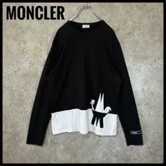 モンクレール MONCLER ロングTシャツ バイカラー 鳥プリント XL 長袖のサムネイル