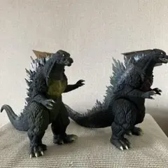 バーニングゴジラ＆ゴジラジュニア（バンダイ）タグ付ソフビフィギュア