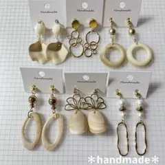3*♡様 【訳あり】No.35 ハンドメイド ピアス　6ペアセット