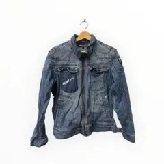 BlueB ストライプデニムジャケット Lサイズ　作業着