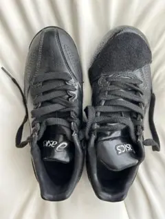 ASICS ブラック スパイク 21.0 cm