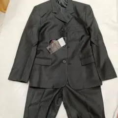 ダークグレー ストライプ スーツ上下セット130