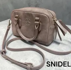 SNIDEL ミニボストン ダークブラウン スナイデル バッグ - メルカリ