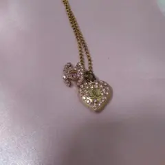 CHANEL ココマーク ハート ネックレス ピンクストーンのサムネイル