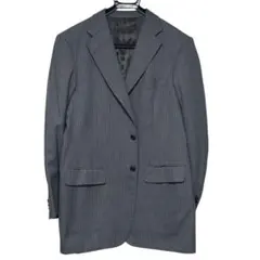 クリスチャンオラーニ テーラードジャケット グレー ストライプ ウール