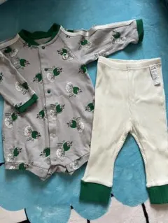 美品　モイモルン　ロンパース・カバーオール　タイツ付き　ベビー　２点セット