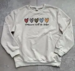 SHEIN ハートプリント トレーナー 11-12Y(150cm)のサムネイル