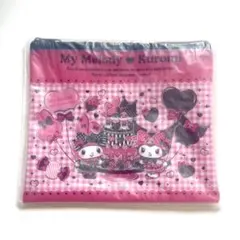 メロクロ Happyくじ E賞 フラットポーチ マイメロ