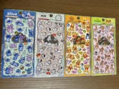 2*G様 プチドロップステッカー　ディズニー4種セット