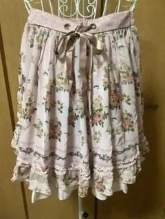 アクシーズファム ローズブーケフレアスカート ピンク Mサイズのサムネイル