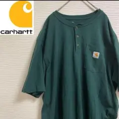 Carhartt ヘンリーネックTシャツ 2XLサイズ