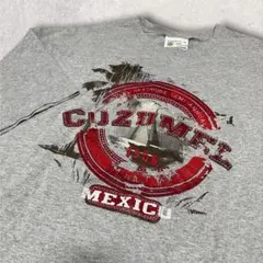 US古着 メキシコ製 カリビアン COZUMEL 海 Tシャツ 2XL グレー