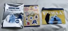 スシローコラボ　パペットスンスンキャラクターシールとポーチセット　2種類セット
