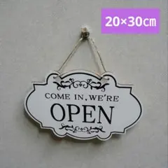 オープン看板 Open Closed 木製 20×30 おしゃれ 店舗