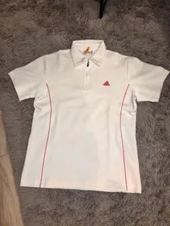adidas ホワイトポロシャツ Mサイズ