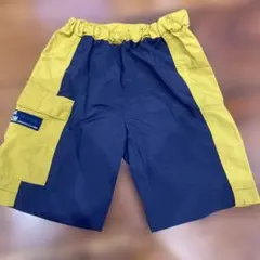 ハーフパンツ 110サイズ イエロー/ネイビー
