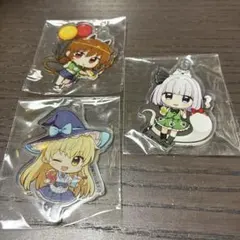 東方project✖️よみうりランド　アクリルキーホルダー 3個セット