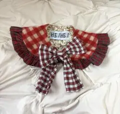 ゆ*。様 heihei ベレー帽＆つけ襟チェック柄✩.*˚y2k✮ heihei ベレー帽＆つけ襟チェック柄✩.*˚y2k✮