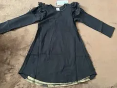 迷彩柄　バックリボン付きワンピース