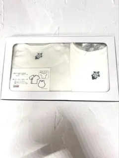 犬印本舗 日本製 ベビー肌着セット 短肌着 スタイ 背守り刺繍入り