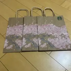 スターバックス　さくら紙袋　3枚