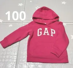 GAP パーカー　100 裏起毛　 3歳 ピンク