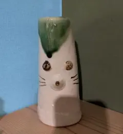 花瓶　置き物　美濃焼　猫　個性