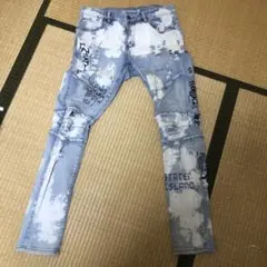 Crysp Denim スキニーデニム 32 ダメージペイント加工