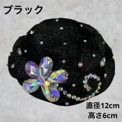 【美品】社交ダンス 競技ダンス シニョン 髪飾り ラインストーン付のサムネイル