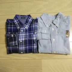 Ralph Lauren チェック柄 ボタンダウンシャツ 110cm