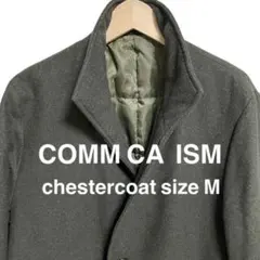 COMM CA ISM コムサイズム　チェスターコート　サイズM