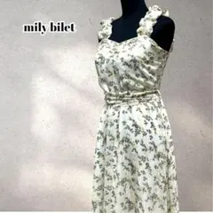 ミウィビレット　花柄シフォンバルーンキャミワンピ　大きいサイズ　XL　5647