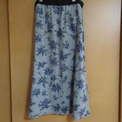 値下げしました！花柄ロングスカート 3Lサイズ 綿100%