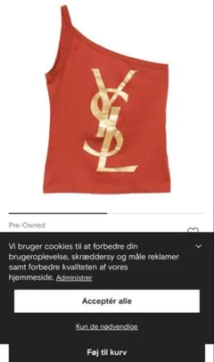 Yves Saint Laurent ワンショルダー トップス