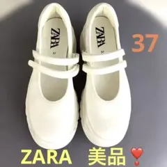 美品ZARA厚底　メリージェーン スニーカー　白のサムネイル