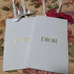 Dior ショッパー ホワイト 2枚セット