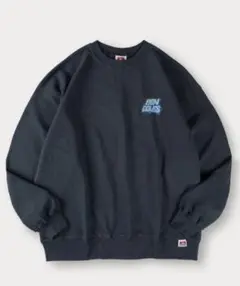 BEN DAVIS グラフィックロゴ バックプリント スウェット ネイビー M