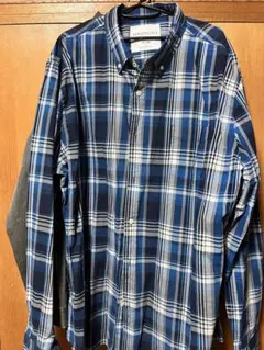 AÉROPOSTALE 長袖シャツ 2XL 青系チェック