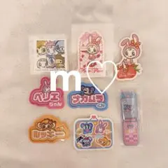 ナルミヤキャラクターズ　シール ステッカー　ガラケー型アクキー　セット売り