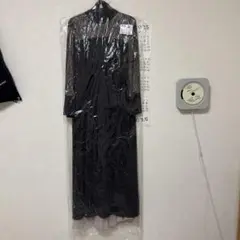 スタンドカラー スリットワンピース　プリーツスカート/セットアップ