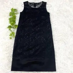 【美品】LAUTREAMONT BLACKのレースドレス　結婚式　2次会