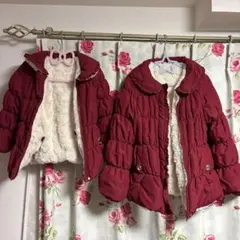 anyfam ダウン コート 姉妹セット売り リバーシブル