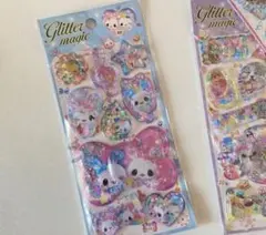 平成女子 ガーリー Glitter magic 水入りシール