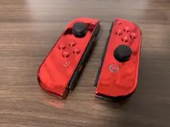ロ*ズ様 外装シェル交換済み　クロームレッド ジョイコン Switch Joy-
