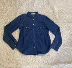 AZUL デニムブルー 長袖シャツ M