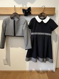 【卒園•入学式】フォーマルセット（ジャケット・リボン付き）サイズ✴︎120